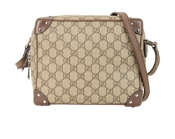 Trunk Crossbody, Canvas, Beige, 520981, 2*